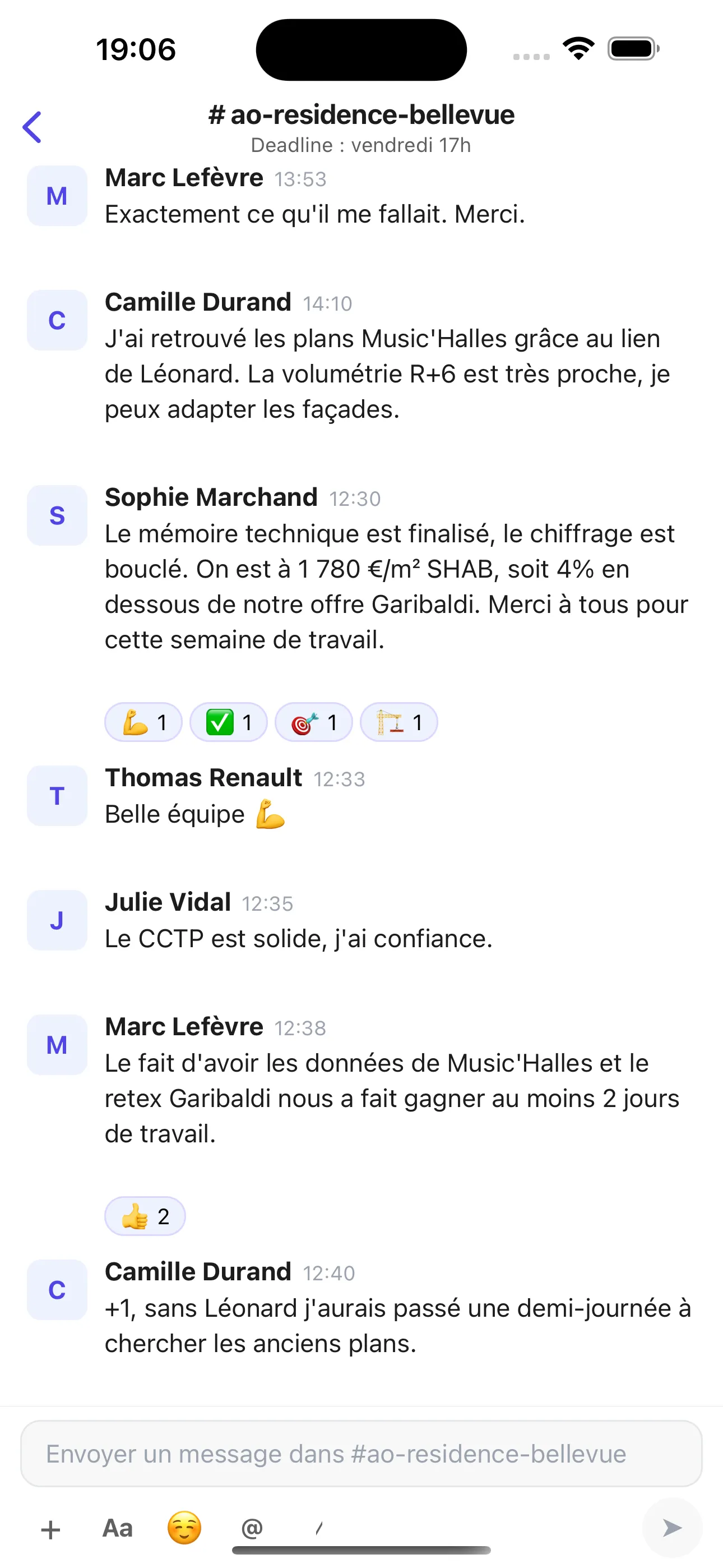 Agoria mobile — conversation
