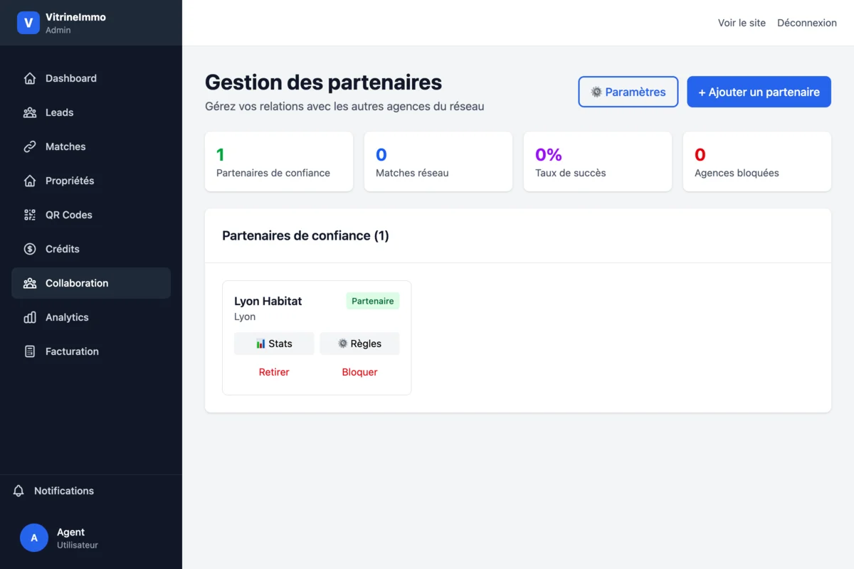 SmartImmo - Matching et réseau